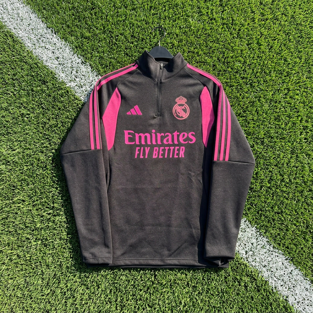 بدلة رياضية ريال مدريد أسود/وردي